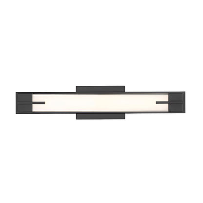 1 Light 23" Bathroom Vanity Light, Matte Black