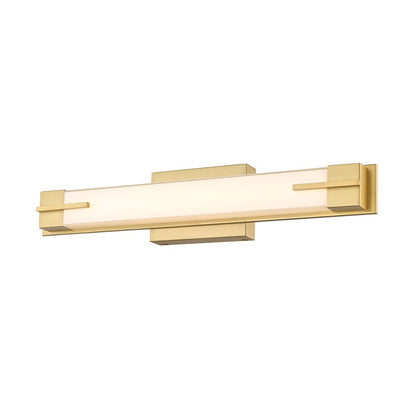 1 Light 23" Bathroom Vanity Light, Modern Gold