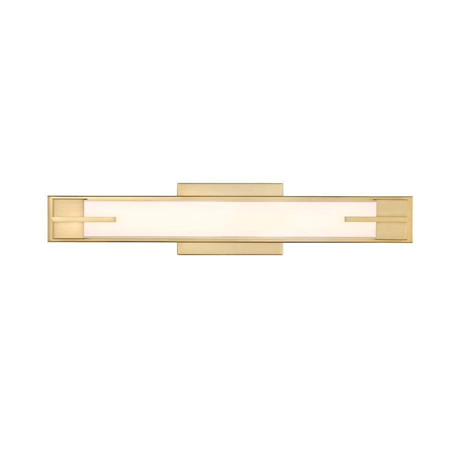 1 Light 23" Bathroom Vanity Light, Modern Gold