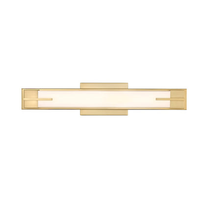 1 Light 23" Bathroom Vanity Light, Modern Gold