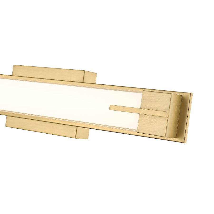 1 Light 23" Bathroom Vanity Light, Modern Gold