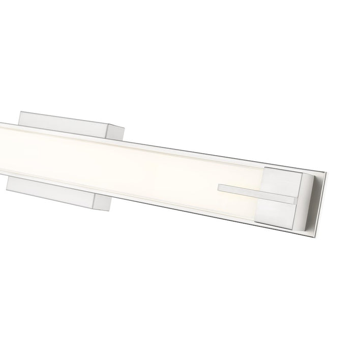 Z-Lite Chase 1 Light 33" Vanity, Brushed Nickel/Gloss Opal