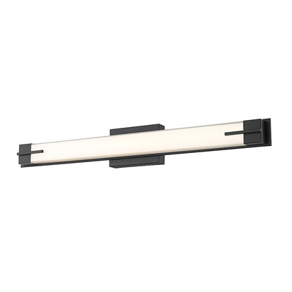 1 Light 33" Bathroom Vanity Light, Matte Black