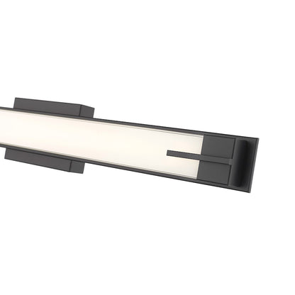 1 Light 33" Bathroom Vanity Light, Matte Black