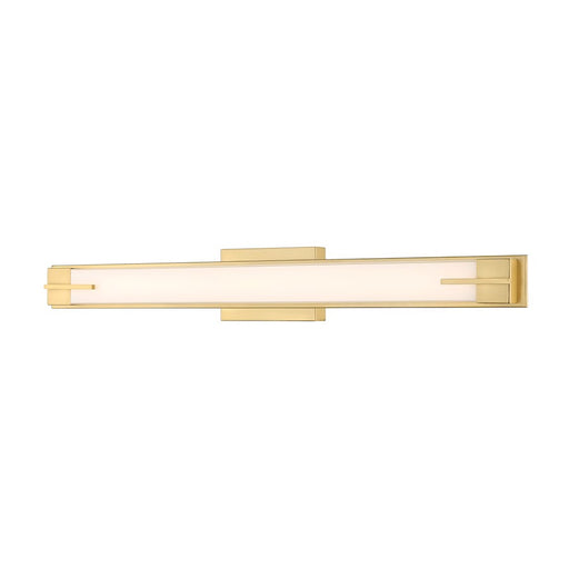 Z-Lite Chase 1 Light 33" Vanity, Modern Gold/Gloss Opal - 4100-33W-MGLD-LED