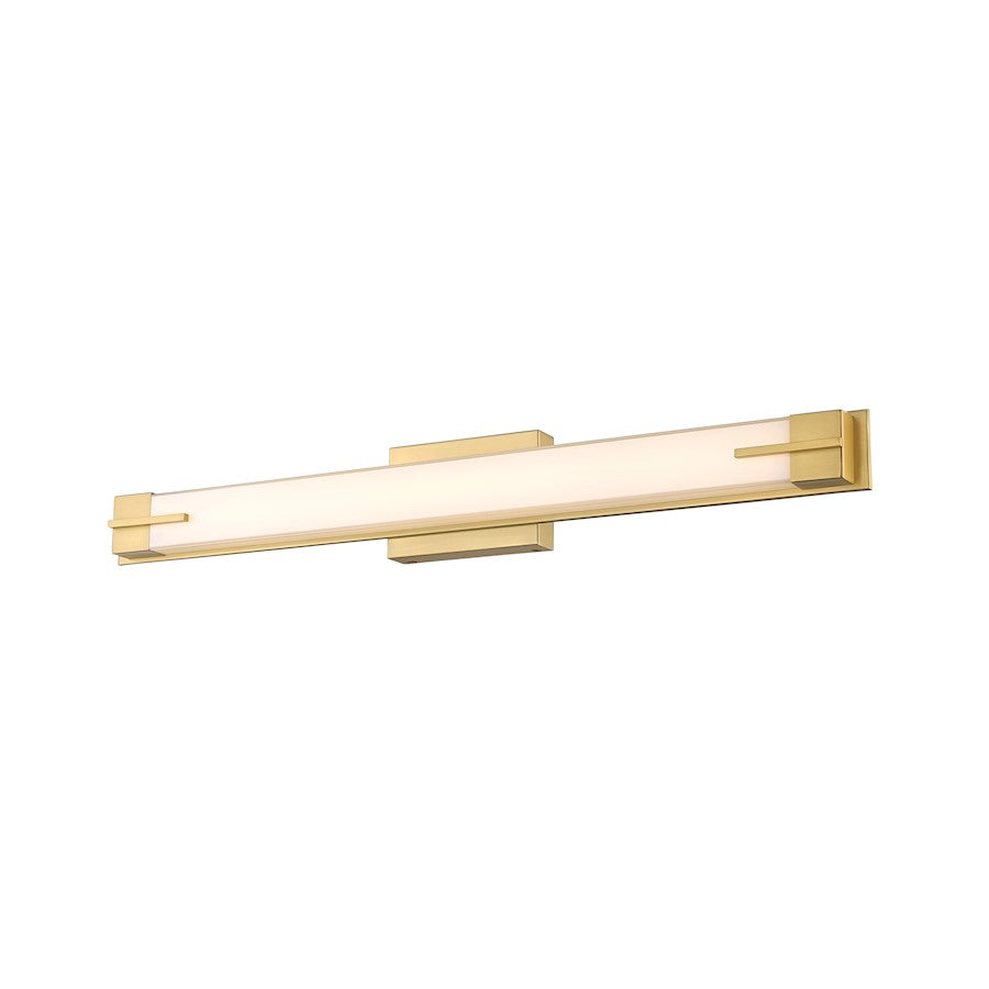 1 Light 33" Bathroom Vanity Light, Modern Gold