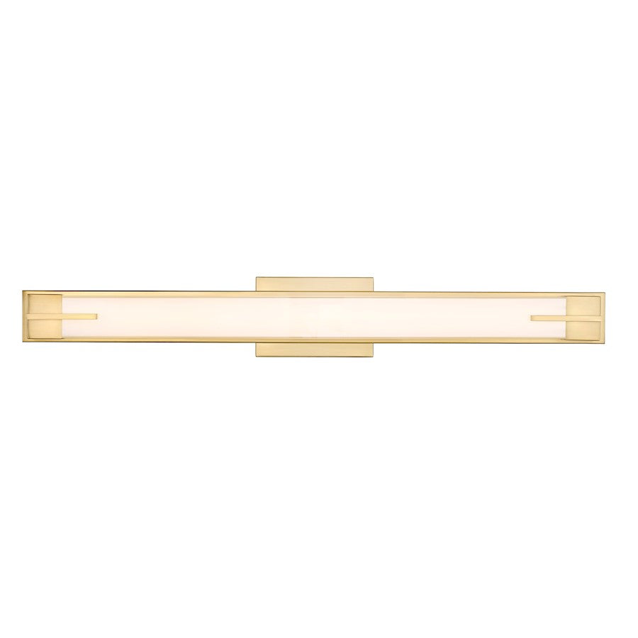 1 Light 33" Bathroom Vanity Light, Modern Gold