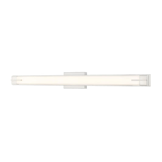 Z-Lite Chase 1 Light 43" Vanity, Brushed Nickel/Gloss Opal - 4100-43W-BN-LED