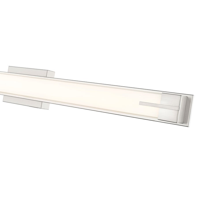 Z-Lite Chase 1 Light 43" Vanity, Brushed Nickel/Gloss Opal