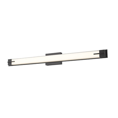 1 Light 43" Bathroom Vanity Light, Matte Black