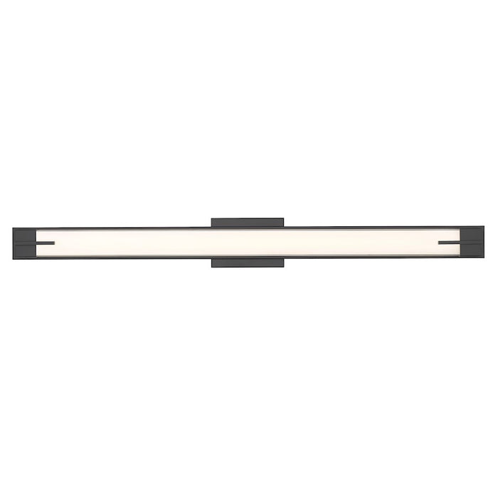 Z-Lite Chase 1 Light 43" Vanity, Matte Black/Gloss Opal