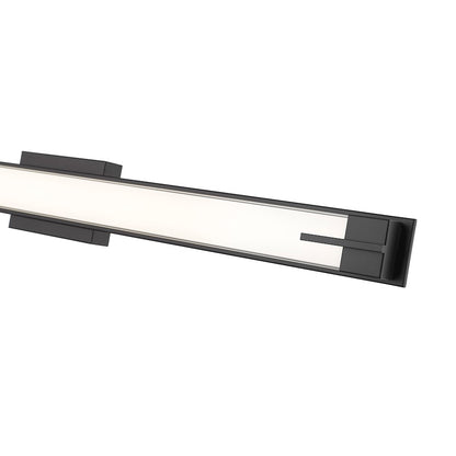 1 Light 43" Bathroom Vanity Light, Matte Black