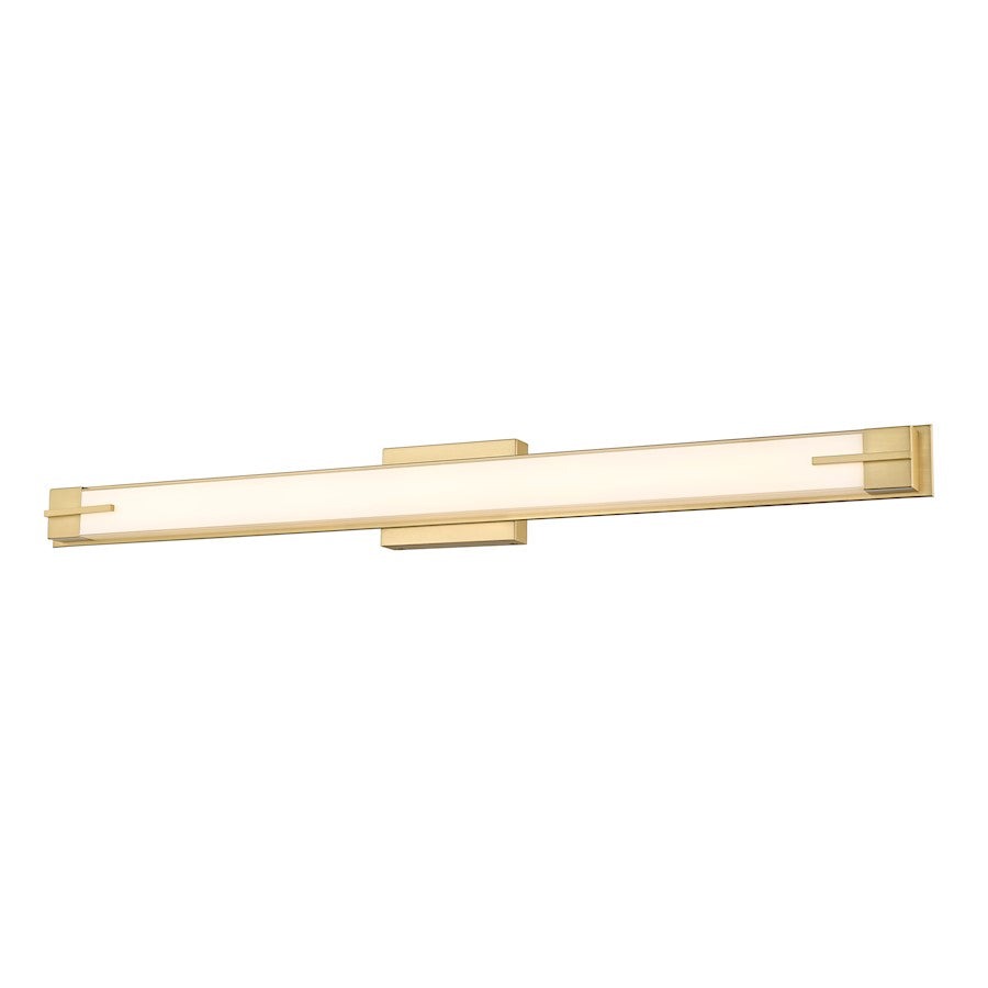 1 Light 43" Bathroom Vanity Light, Modern Gold