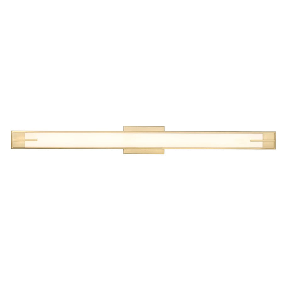 1 Light 43" Bathroom Vanity Light, Modern Gold