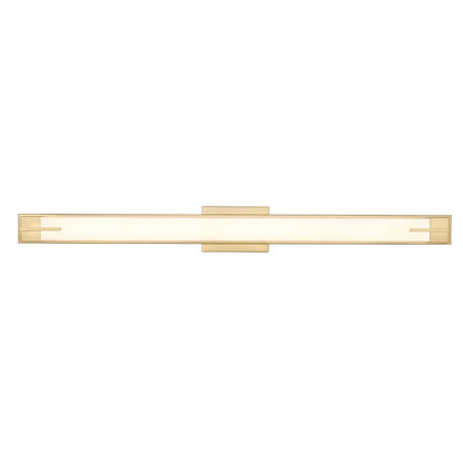 1 Light 43" Bathroom Vanity Light, Modern Gold