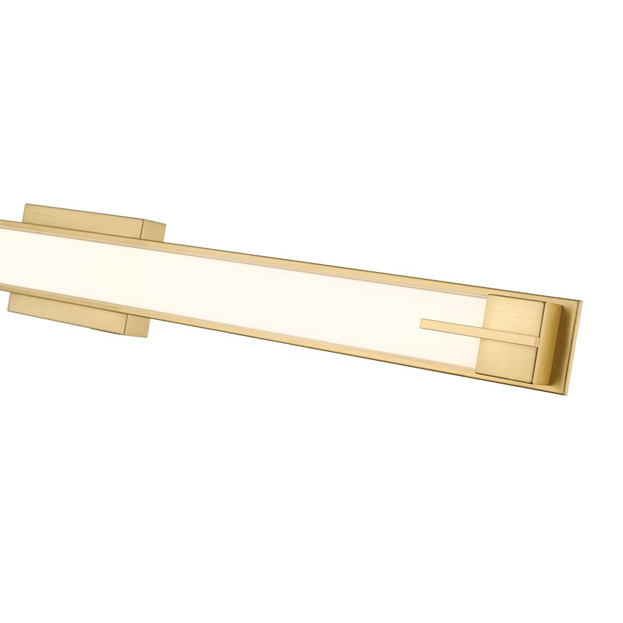 1 Light 43" Bathroom Vanity Light, Modern Gold