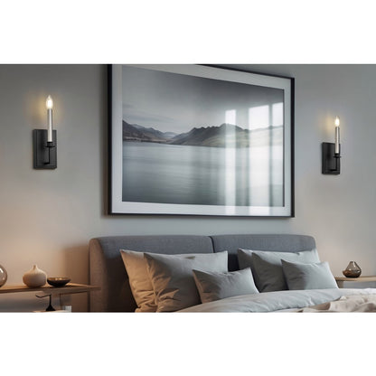Z-Lite Orson 2 Light Wall Sconce, Matte Black