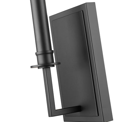 Z-Lite Orson 2 Light Wall Sconce, Matte Black