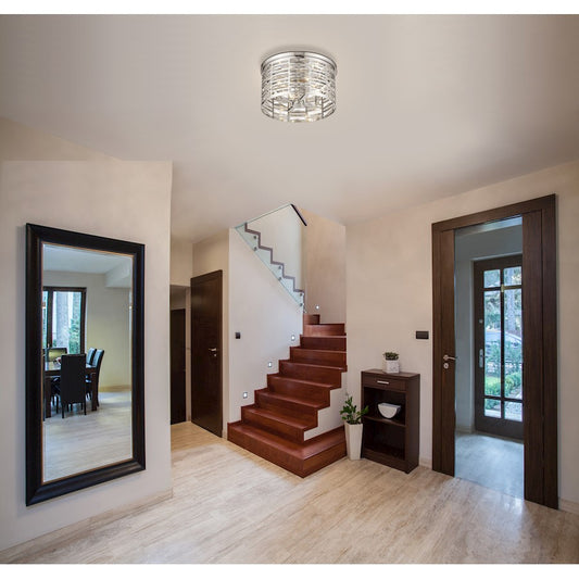 Z-Lite Cronise Flush Mount, Chrome