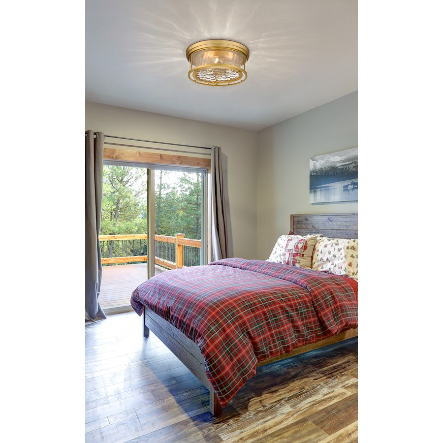 Z-Lite Clarion Flush Mount, Clear