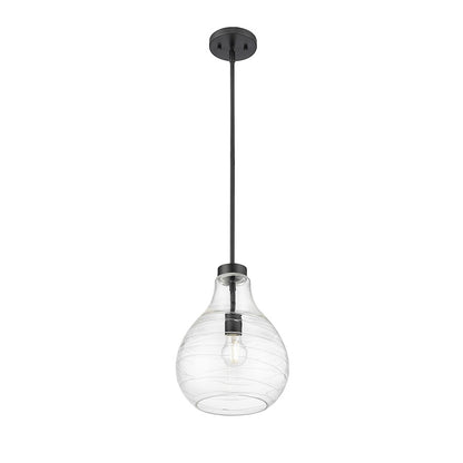 1 Light 10" Pendant, Matte Black