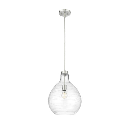 1 Light 13" Pendant, Brushed Nickel