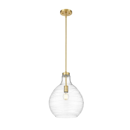 1 Light 13" Pendant, Modern Gold