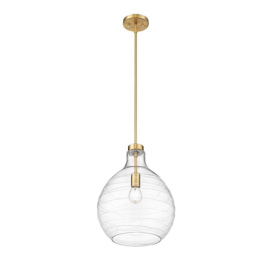 1 Light 13" Pendant, Modern Gold