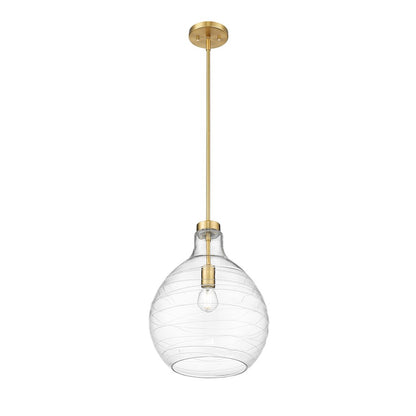 1 Light 13" Pendant, Modern Gold