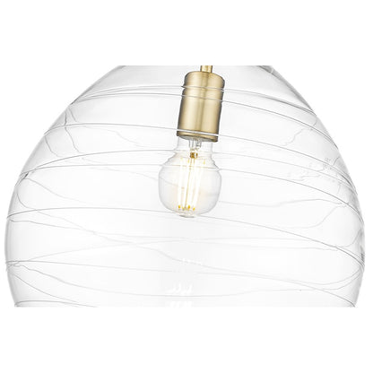1 Light 13" Pendant, Modern Gold