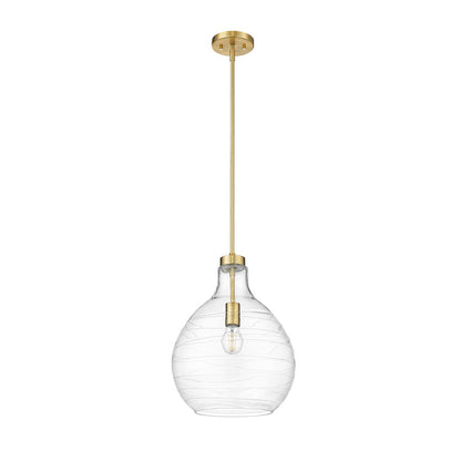 1 Light 13" Pendant, Modern Gold