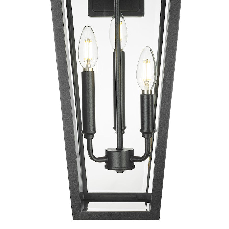 3 Light 10" Outdoor Wall Sconce