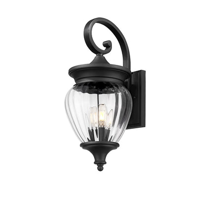 3 Light 9" Outdoor Wall Sconce