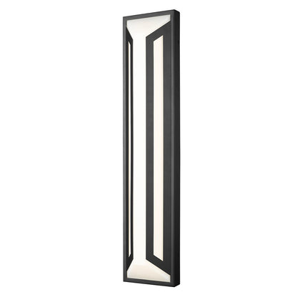 Z-Lite Banff 2Lt 28" Outdoor Wall Light, Sand Black/Opal Etched - 5028XL-BK-LED
