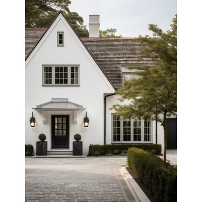 Z-Lite Raphael 1 Light Outdoor Wall Light, Sand Black/Clear Seedy