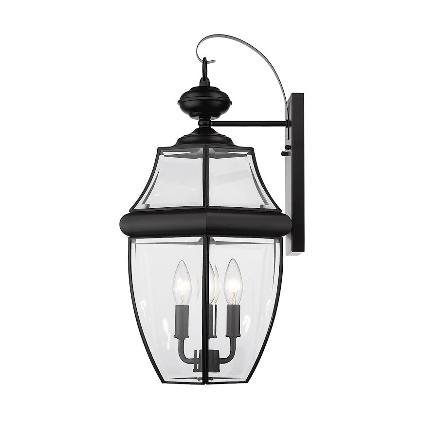 3 Light 22.25" Outdoor Wall Sconce