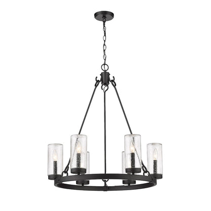 6 Light Outdoor Pendant