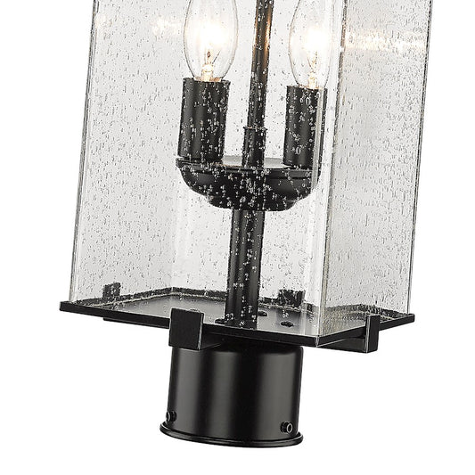 Z-Lite Sana 2 Light Outdoor Post Mount, Black