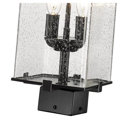 Z-Lite Sana 2 Light Outdoor Post Mount, Black
