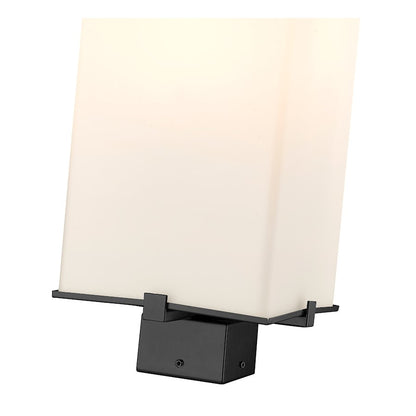 Z-Lite Sana 3 Light Outdoor Post Mount, Black/White Opal