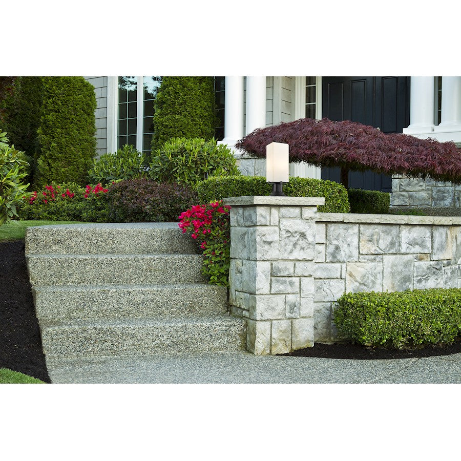 Z-Lite Sana 2 Lt 22.25" Outdoor Pier Mount, Black/White Opal