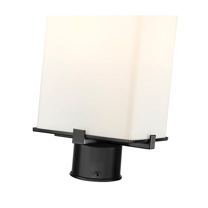 Z-Lite Sana 2 Light Outdoor Post Mount, Black