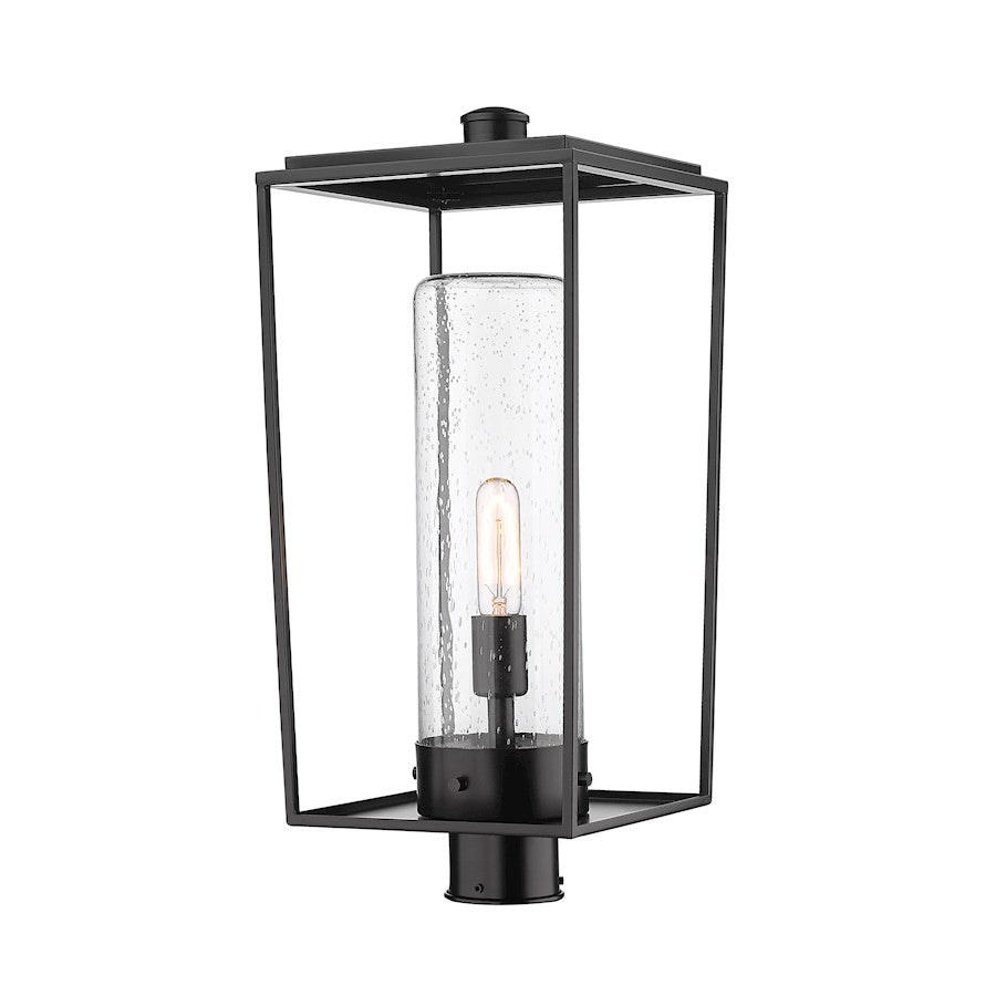 Z-Lite Sheridan 1 Light Outdoor Post Mount/Round, Black