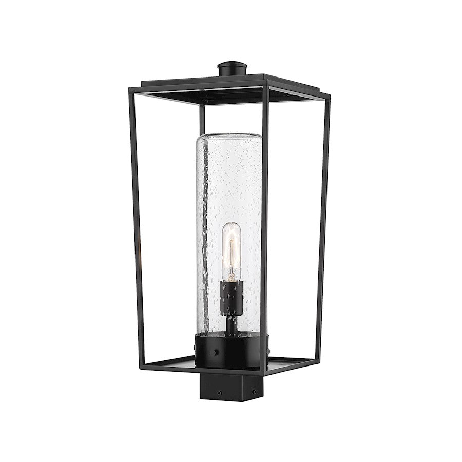 Z-Lite Sheridan 1 Light Outdoor Post Mount/Round, Black