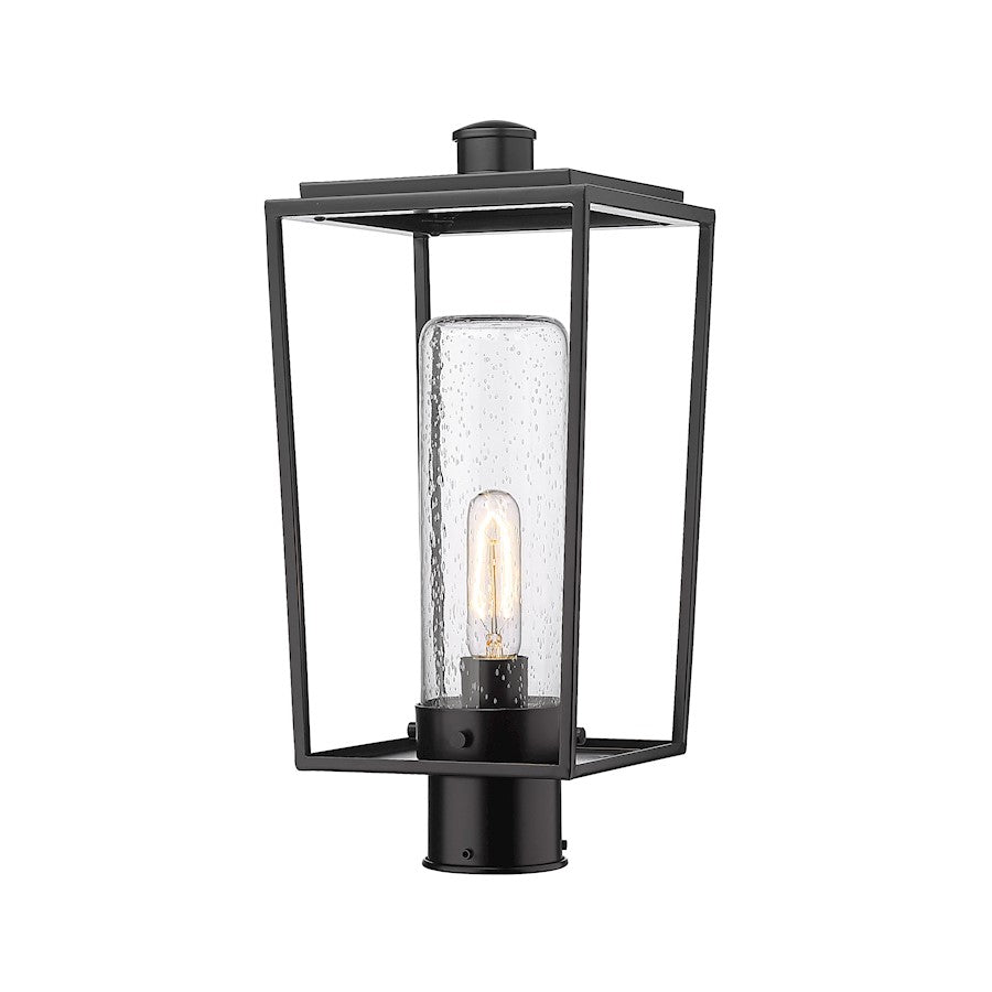 Z-Lite Sheridan 1 Light Outdoor Post Mount/Round, Black