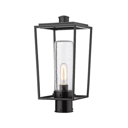 Z-Lite Sheridan 1 Light Outdoor Post Mount/Round, Black
