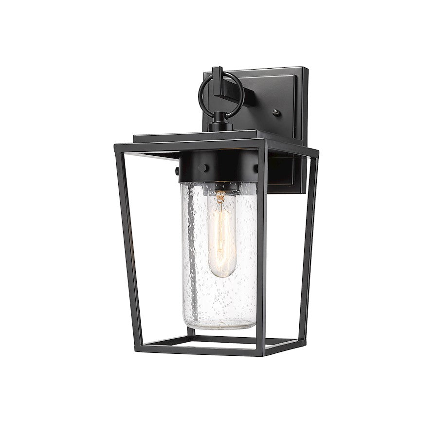 1 Light Outdoor Wall Sconce, Black