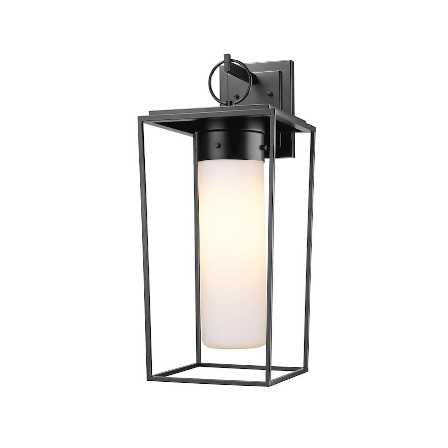 1 Light Outdoor Wall Sconce, Black