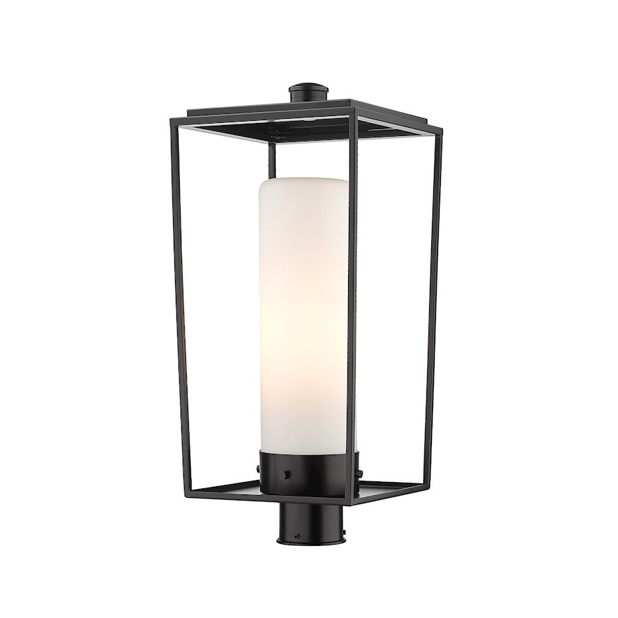 Z-Lite Sheridan 1 Light Outdoor Post Mount/Round, Black