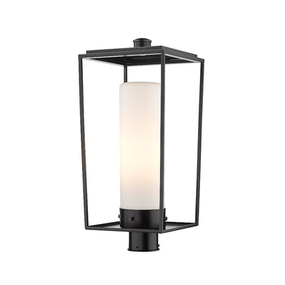 Z-Lite Sheridan 1 Light Outdoor Post Mount/Round, Black